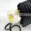 Pom pom handbag accessories metal keyring
