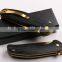 OEM All Titanium golden blades folding knife