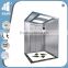 630KG machine roomless passenger lift with hairline stainless steel