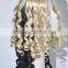 Half and half color wig tight curls short wig Cosplay wig N365