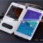New design leather case for samsung galaxy note 4 case with stand for reading