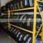 adjustable heavy duty racking system in warehouse tire rack