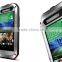 LOVE MEI Powerful Metal & Silicone & Gorilla Glass LOVE MEI Hybrid Case for HTC E8