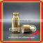 gold glass dropper bottle samples vial with metal dropper for essential oil packaging empty bottles 061R