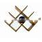 DT008/W Shape 8 Bottles Tabletop Bamboo Wooden Wine Rack