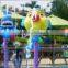 Cartoon Fish Fiberglass water spray features for water play equipment