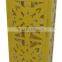 Yellow moroccan metal candle lantern fashionable design