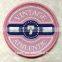 White twill garments/bags woven labels,woven patches