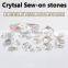 Hot Selling different types sew-on crystal stones for decorative