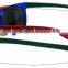 2015 High Quality Especial Design Transparent Colored Frame Interchangeable Long Temple Sunglasses