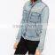 girls hot fashion light blue denim jacket light wash denim jacket stone washed denim jacket