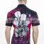 multicolored racing zipper up sublimated polo shirts