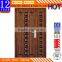 High quality and good price one and half door leaf frontsteel wood security door