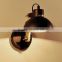 Flexible Arm Modern Black Metal And Wood Wall Lamp For Hotel Room Loft