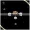 2016 Best Selling France Gold Plated Glass Shade Modern Ceiling Light,White Color Shade Ceiling Light