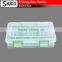 SWH0328C 6 Blocks Transparent colorful boards plastic fishing tackle box