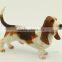 Artificial resin Basset hound dog statues statues for sale