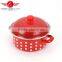 3pcs enamel cookware casseroles set with customize decal cast iron enamel casserole