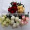 making crystal rose flower artificial rose polyester artificial flower