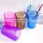 factory direct sale colorful frosted plastic toothbrush cup tooth mug gargle cup