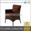 Chinese factory made outdoor PE wicker rattan chairs patio armchairs