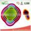 WCE7041 New Design Colorful Plastic Multicolor Decorative Measuring Spoon and Bowl Set, Set of 8