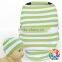 New Style Brown And White Striped Baby Car Seat Covers With Match Baby Cotton Caps Baby Infant Car Seat Canopy Cover