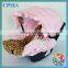 2015 High Quality 3D Rosette Pink Flower &Grey Dots Infant Car Accessory Funny Baby Car Seat Covers Fabric Seat Protector