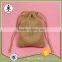 Promotional cheap burlap market bag with drawstring