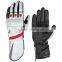 WHITE BLACK MOTORBIKE RACING GLOVES, WHITE BLACK MOTORBIKE GLOVES
