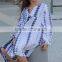 Boho Chic Tye Dye Fall Kids Cotton Frocks Dress Design Boutique Girl Clothing Children Frock Model HSd5036