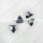 DZ-1040 triangle shaped flat back glass stones for clothing