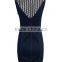  express clothing manufacturing ladies' slim fit sleeveless hollow denim adult fairy dresses