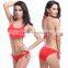 2017 Wholesale Ruffled Design Ladies Swimwear Bikini