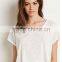 2015 Hot Sale Women Wear Knit Crop Top Loose Top