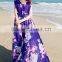 Z&M maxi beach dress ladis maxi dress floral maxi dress sleeveless