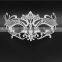 4 colors Metal Italy Venetian Mask Masquerade Diamante Rhinestones Ribbon Tie