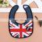 cotton fabric waterproof feeding dinner bibs for baby burp cloth