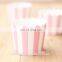 Vertical stripe design with colors paper mini cake cup / bake cup/ muffin cases birthday wedding party decoration souvenirs