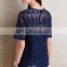 2016 korean clothes new fashion lace blouse designs blouses for women