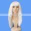 Long straight white hair China wig supplier