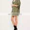 Latest fashion Army green parka overcoats woman parka