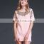 Pleated short dresses beaded chiffon women dresses summer