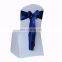 2015 Wedding Decoration Dark Blue Wed Satin Chair Sash