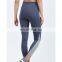 Full sublimation women clothing blue color running wear yoga leggings womens yoga pants