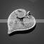 wholesale heart shape pendant alloy pendant cloth accessories