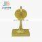 2014 new design cheap star trophy / wholesale trophy figures metal / gold planted metal trophy with wooden base