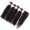 Chocolate Shedding free Indian Curly Human Hair Bright Color