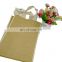 Jute material and gift bag use double bottle jute bag with canvas handles