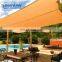 uv resistance plastic hdpe Ivory/wheat/sandstone color sun shade net waterproof shade cloth for airport / carport / boat